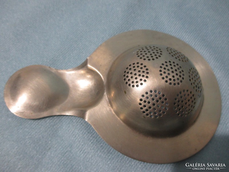 Old marked alpaca tea strainer