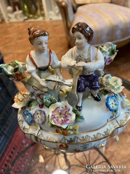 Meisseni porcelán bonbonier