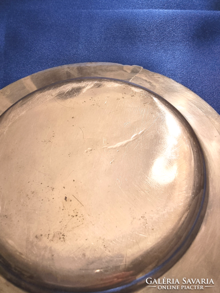 Charming small silver round tray. Diana.