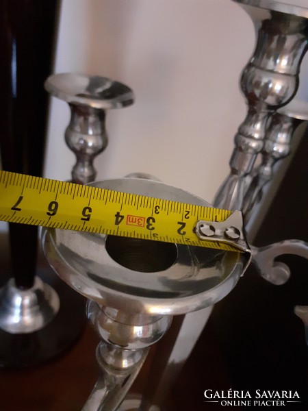 Modern 5-branch metal candle holder 50 cm