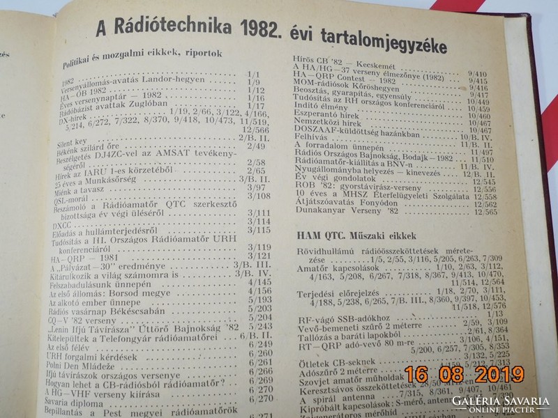 Radio technology 1982 - electronics, tape recorder, television, transistor