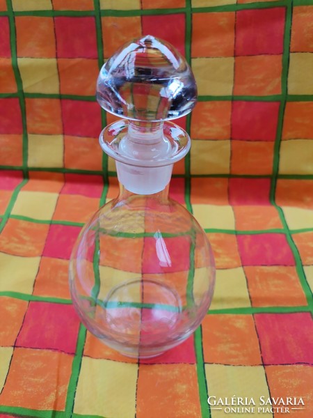 Old retro drinking glass, liqueur glass, decorative brandy glass, table centerpiece, festive decoration at home