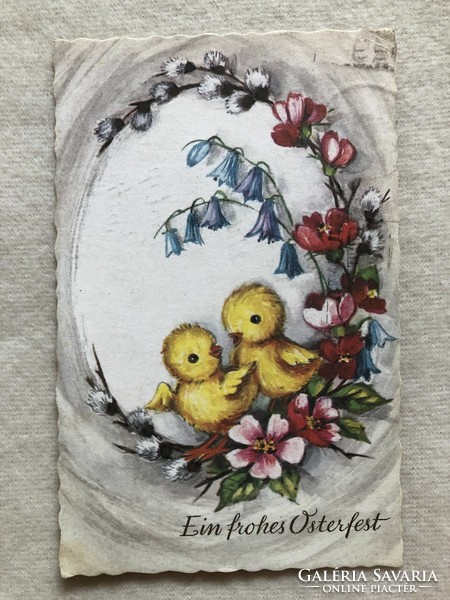 Old Easter postcard, greeting card