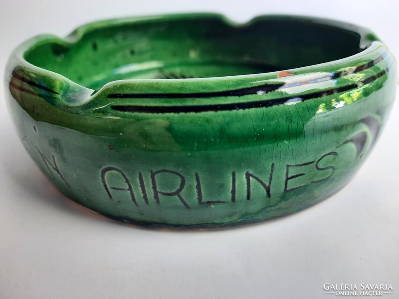 Action! Malév - hungarian airlines - ceramic ashtray, ashtray, /118/