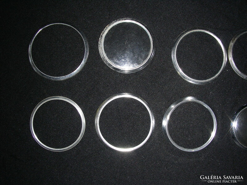 Zsebóraüveg gyűrű 10 db