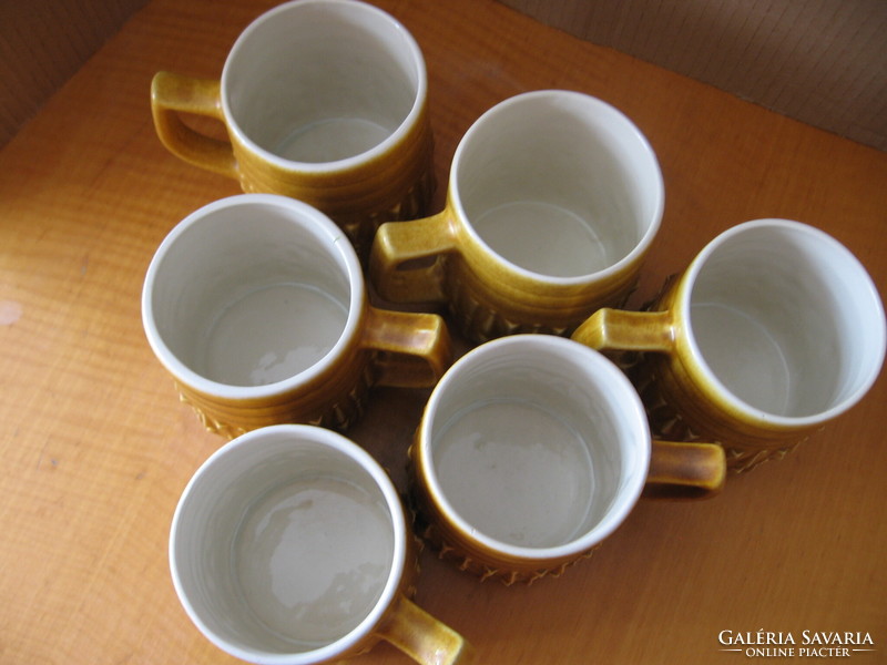Unique collector portuguese jh p 2849 retro ceramic mug set