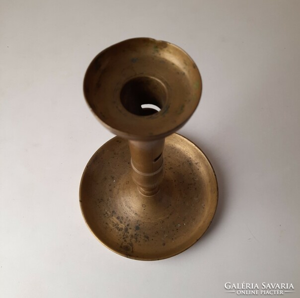 Biedermeier copper candle holder