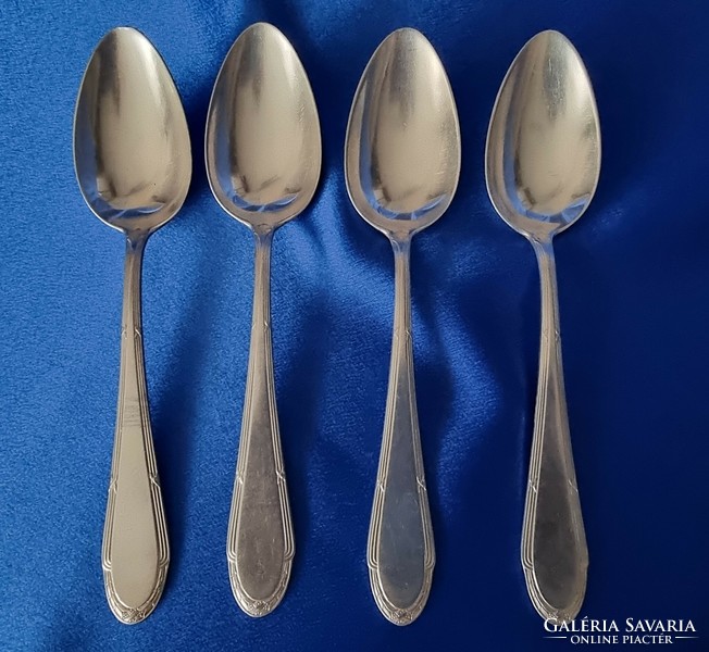 Set of 4 small spoons. Diana. Monogrammed.
