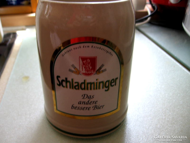 Schladminger das andere bessere bier drab ceramic mug