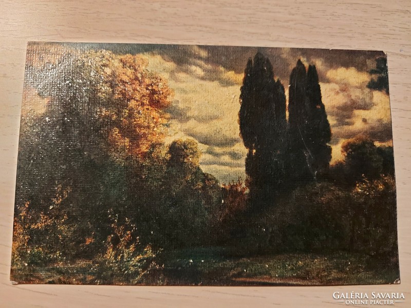 Postcard depicting a painting from the past 294