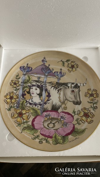 Taurus horoscope decorative plate