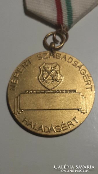 Rákosi era freedom fighter association award (for people, freedom, progress)