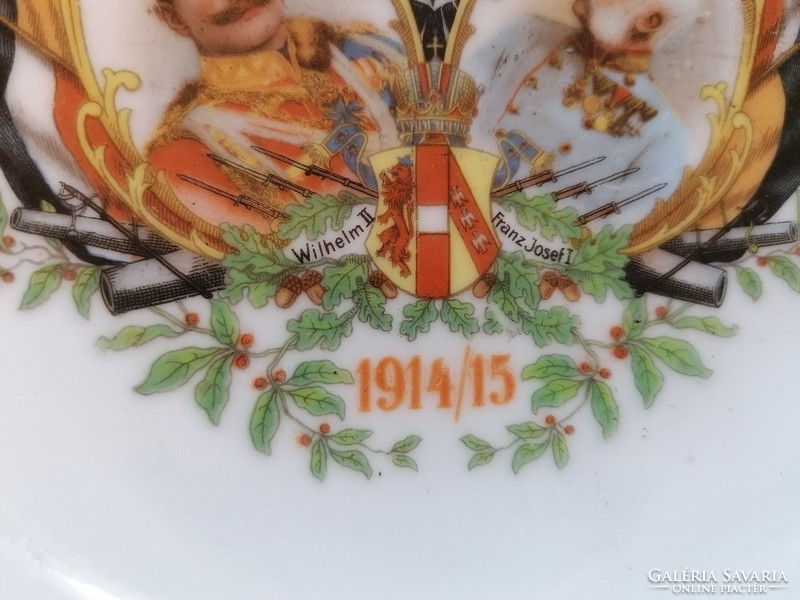 József Ferecz World War 1 porcelain plate 1914-1915