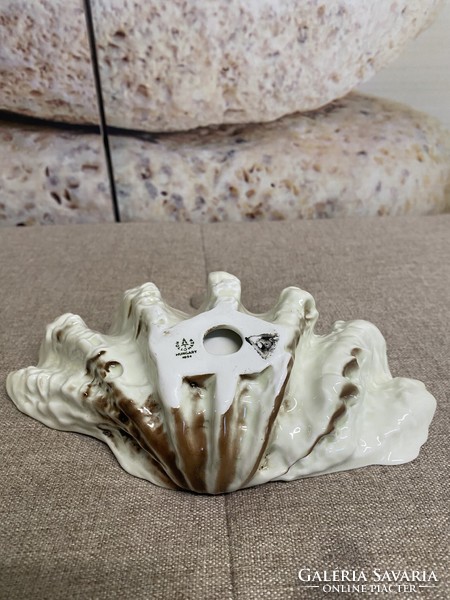 Hollóháza porcelain shell-shaped serving bowl a24