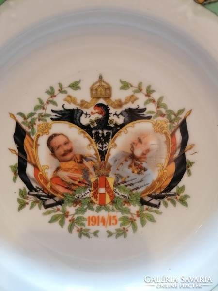 Ferecz József 1. Világháborús porcelán tányér 1914-1915