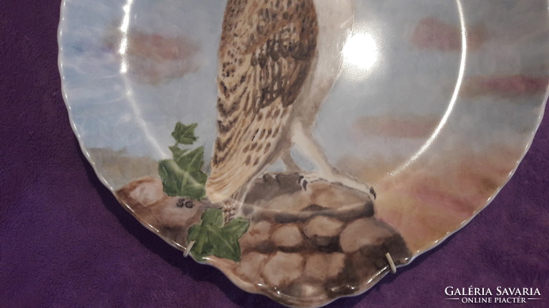 Large owl porcelain bowl with hanger (l2977)