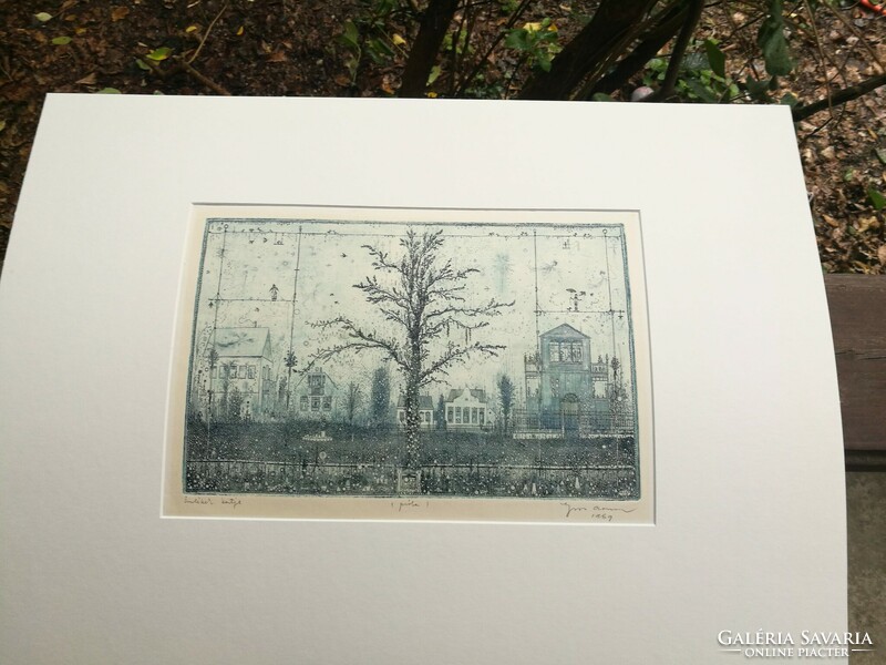 Gross arnold's garden of memories, colorful, flawless etching, rarity