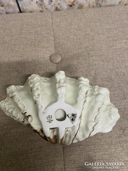 Hollóháza porcelain shell-shaped serving bowl a24
