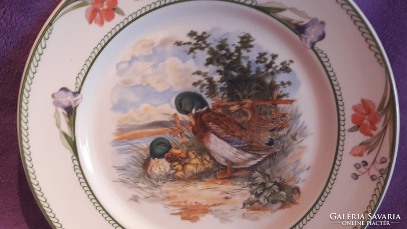 Tőkés récés porcelán tányér, nagy tál (L2979)