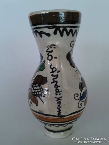 Old corundum eared jug folk wine mug jug