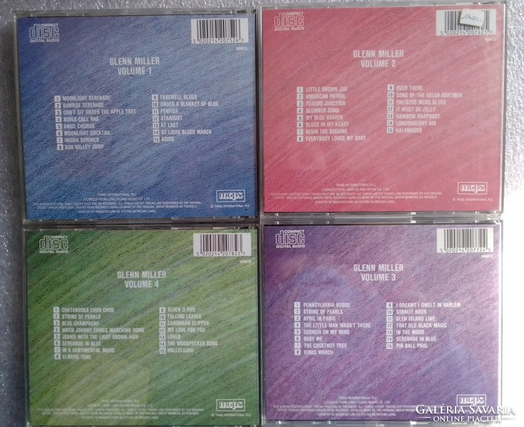 Gyári műsoros CD lemez sorozat, The Glenn Miller Orchestra, amerikai swing jazz, best of válogatás