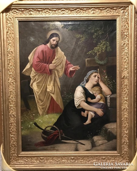 Imre Gaál - after Casparides: Jesus comforts the widow