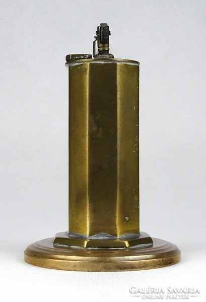 1H160 Antik benzines réz öngyújtó 11.5 cm