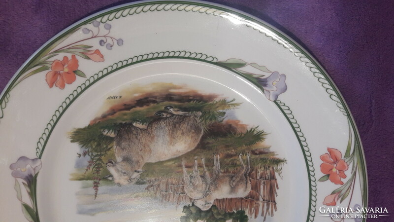 Lamb porcelain plate, large bowl (l2978)