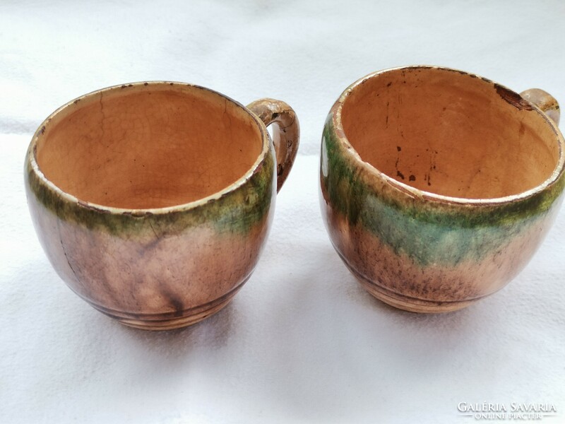 Art deco ceramic mug, 2-piece mug with handle, ceramic coffee cup, matching mug, matching gifts