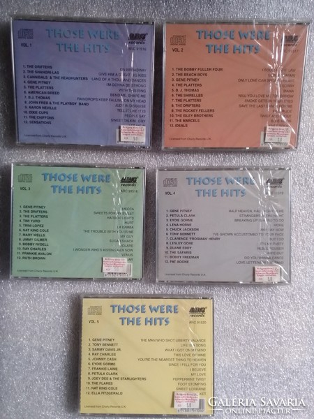 5 gyári műsoros CD lemez, Those were the hits, 50-es 60-as évek amerikai rock slágerei, fóliás