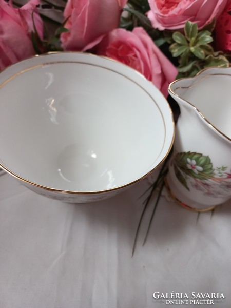 Royal Stafford English porcelain sugar bowl and spout