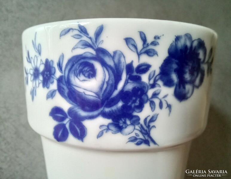Blue rose Bavarian porcelain cup