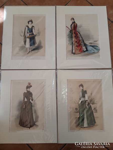 24 French fashion pictures guido gonin(1833-1909) paris abel goubaud editeur