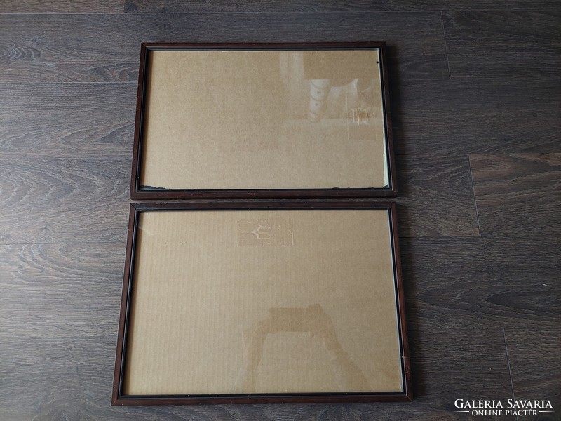 Picture frames wood 45 x 30.5 and 46 x 29.5 cm