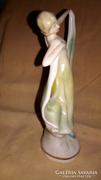 Porcelain dancer with iridescent glaze, 16 cm