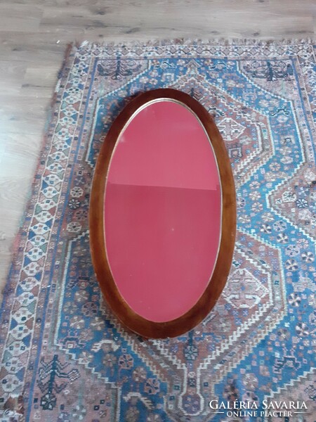 Antique oval mirror