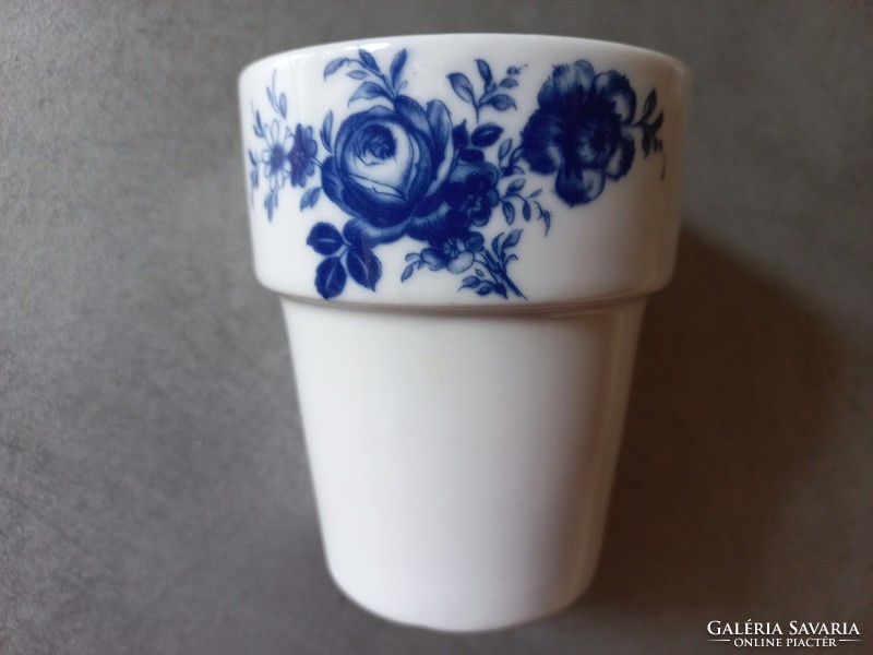 Blue rose Bavarian porcelain cup