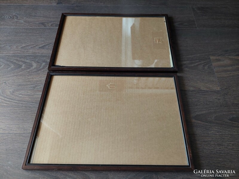 Picture frames wood 45 x 30.5 and 46 x 29.5 cm