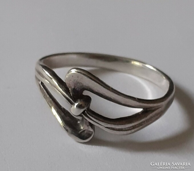 Marked silver ring