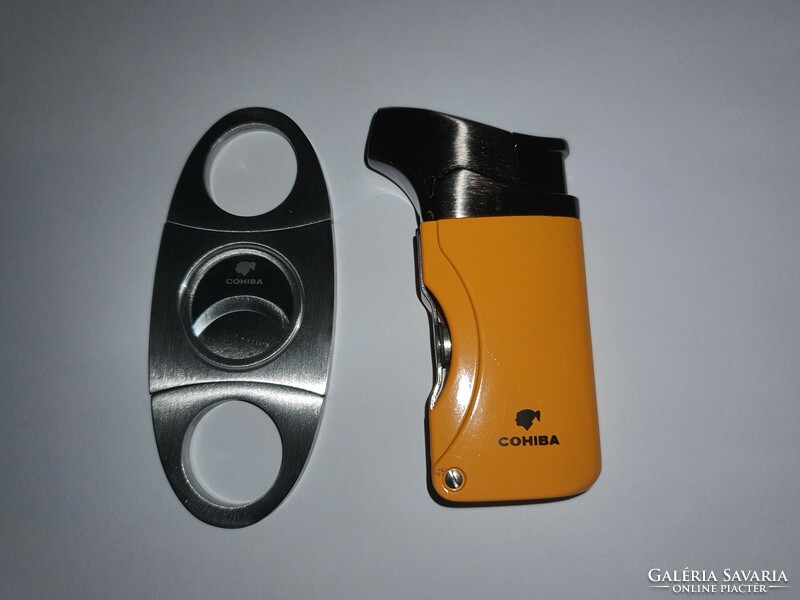 Cohiba cigar lighter and cigar cutter cigar set gift set cigar cutter + cigar lighter