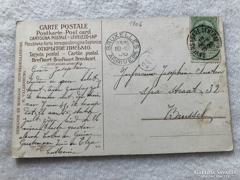 Antik képeslap - 1906
