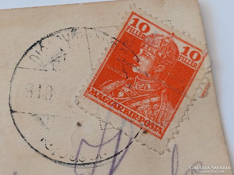 Régi képeslap M. Munk Wien 1919 levelezőlap hölgy