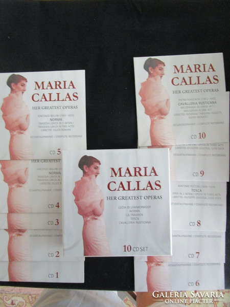 Unforgettable Mária Callas sings original 10-piece CD opera album