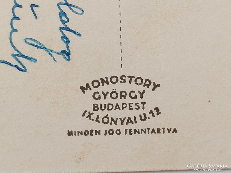 Régi képeslap Szilágyi G. Ilona 1939 művészrajz levelezőlap magyar népviselet