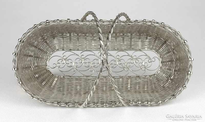 1K482 beautiful filigree metal basket 21 cm
