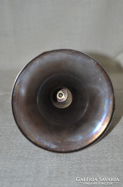 Iparművészeti bronz gyertyatartó  ( DBZ 0080 )