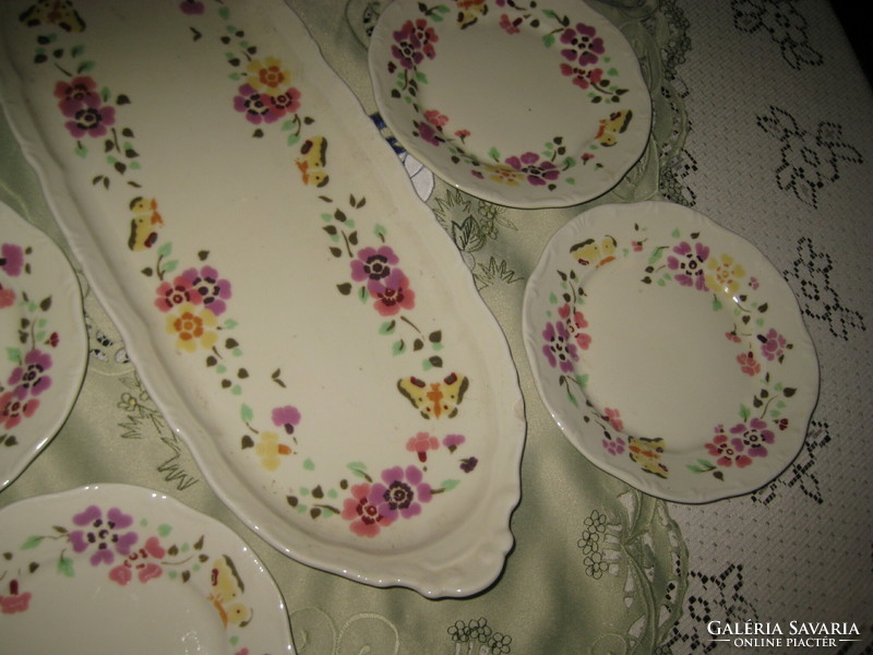 Zsolnay cake set, marked
