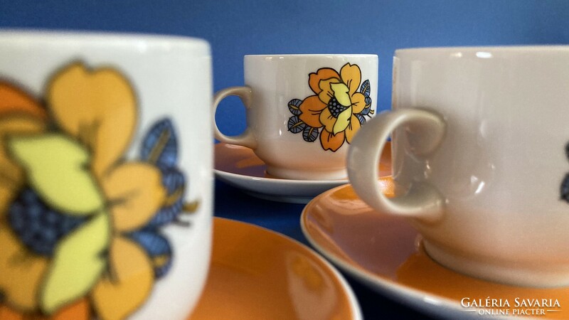Alföldi showcase bella yellow flower coffee set
