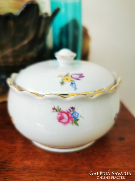 Antique Hólloháza sugar bowl, bonbonnier
