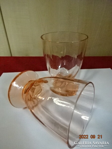 Antique glass cup, champagne color, two pieces for sale. He has! Jokai.